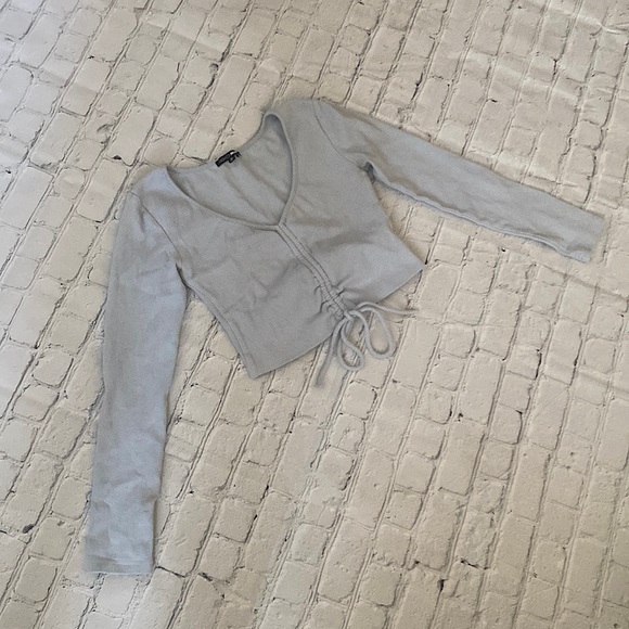 Fashion Nova • Blue “Cinch Me Down Top” 💙 - Picture 3 of 12